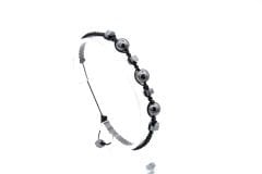 HAKİKİ MAKROME MODEL DOĞAL HEMATİT TAŞI BİLEKLİK 1. KALİTE 005