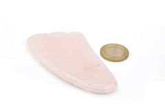 Hakiki Doğal Pembe Kuvars Taşı Gua Sha Masaj Aleti