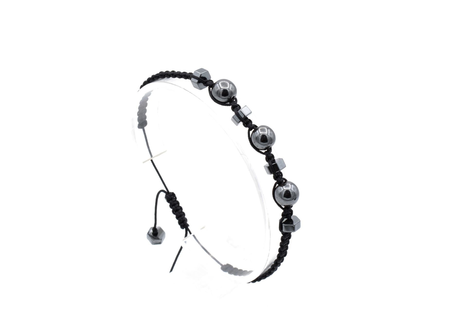 HAKİKİ MAKROME MODEL DOĞAL HEMATİT TAŞI BİLEKLİK 1. KALİTE 003