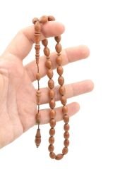 Mehmet Erbabacan İmzalı Beyzi Kesim Gergedan Ağacı Tesbih