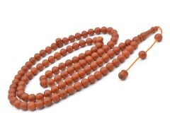 Sistemli Küre Kesim 99 luk Turuncu Fiber Tesbih 8 mm