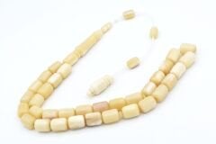 Sistemli Kapsül Model İri Boy Balina Kemiği Tesbih