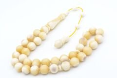 Sistemli Küre Model İri Boy Balina Kemiği Tesbih