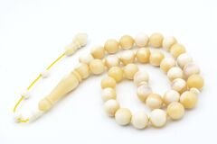 Sistemli Küre Model İri Boy Balina Kemiği Tesbih