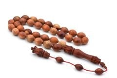 USTA İŞİ SİSTEMLİ BEYZİ KESİM KEÇİBOYNUZU AĞACI TESBİH İRİ BOY