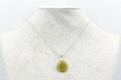 Hakiki Doğal Olivin Taşı Kolye Ucu