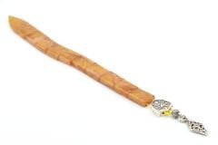 Usta İşi Balık Model Hareli Sarı Sıkma Kehribar Tesbih