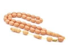 Mustafa Uysal İmzalı Beyzi Kesim Kanayan Bağa Bej Katalin Tesbih