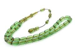 Hakkı Usta İmzalı Kapsül Kesim Açık Mavi Kanada Çubuk Katalin Tesbih