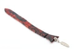 Usta İşi Balık Model Turuncu Siyah Sıkma Kehribar Tesbih 002