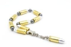 Usta İşi Hematit Taşlı İşlevsiz Mermi Efe Maskot Tesbih