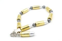 Usta İşi Hematit Taşlı İşlevsiz Mermi Efe Maskot Tesbih