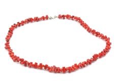 Choker Model Doğal Dal Kırmızı Mercan Kolye