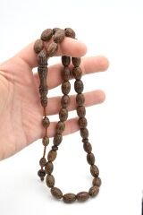 Usta İşi Sistemli Badem Model İri Boy Palmiye Ağacı Tesbih