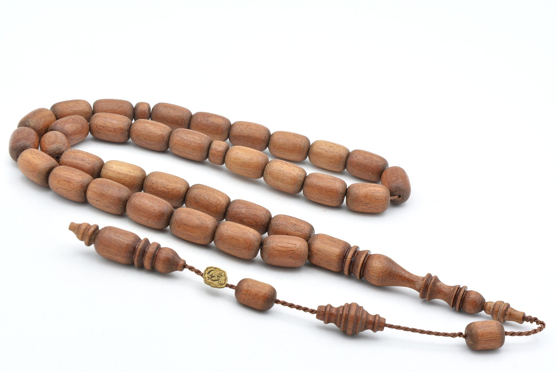 Usta İşi İmzalı Sistemli Kapsül Kesim Fernanbuk Ağacı Tesbih Pernambuco Wood