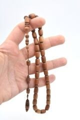 Usta İşi İmzalı Sistemli Kapsül Kesim Fernanbuk Ağacı Tesbih Pernambuco Wood