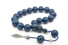 Özel Sistemli Küre Kesim Lacivert Sıkma Kehribar Efe Maskot Tesbih