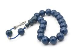 Özel Sistemli Küre Kesim Lacivert Sıkma Kehribar Efe Maskot Tesbih