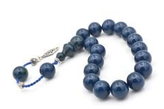 Özel Sistemli Küre Kesim Lacivert Sıkma Kehribar Efe Maskot Tesbih