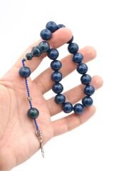 Özel Sistemli Küre Kesim Lacivert Sıkma Kehribar Efe Maskot Tesbih