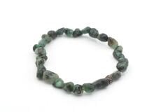 Amorf Kesim Hakiki Doğal Zümrüt Taşı Bileklik