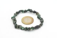 Amorf Kesim Hakiki Doğal Zümrüt Taşı Bileklik