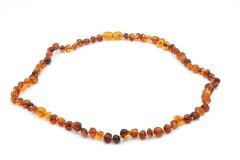 Sertifikalı Hakiki Doğal Damla Kehribar Kolye 45 Cm