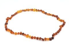 Sertifikalı Hakiki Doğal Damla Kehribar Kolye 45 Cm