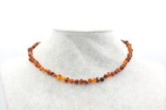 Sertifikalı Hakiki Doğal Damla Kehribar Kolye 45 Cm