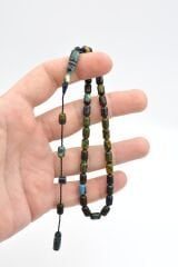 Halil Usta İmzalı Kapsül Model Bilek Boy Sıkma Kehribar Tesbih