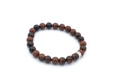 HAKİKİ DOĞAL MAHOGANY OBSİDYEN BİLEKLİK 1.KALİTE DOĞAL TAŞ 004