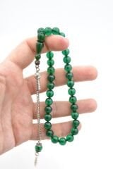 Tilki Kuyruğu Kamçılı Küre Kesim Turkuaz Sıkma Kehribar Tesbih