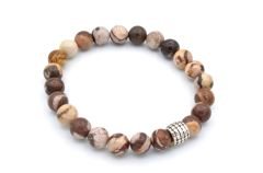 Doğal Leopar Jasper Taşı Bileklik