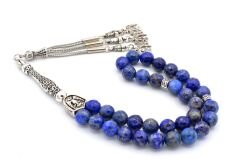 Doğal Faset Kesim Lapis Lazuli Tesbih 1.kalite Doğal Taş