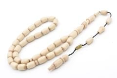 İsmail Erol İmzalı Kapsül Kesim İmamesi Halkalı Fil Dişi Ağacı Tesbih