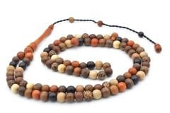 Usta İşi Sistemli Küre Kesim 99 luk Karma Ağaç Tesbih