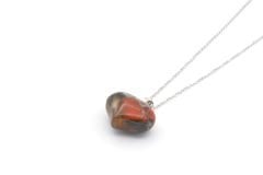 HAKİKİ KALP ŞEKLİNDE DOĞAL JASPER KOLYE UCU 1.KALİTE 001