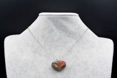 HAKİKİ KALP ŞEKLİNDE DOĞAL JASPER KOLYE UCU 1.KALİTE 001