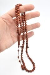 Usta İşi Sistemli Sığırcık Kesim 99 luk Gül Ağacı Tesbih 7 Mm