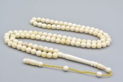 Usta İşi Sistemli Küre Kesim 99 luk Balina Kemiği Tesbih 6 Mm