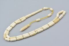 Usta İşi Sistemli İnce Kapsül Kesim Balina Kemiği Tesbih