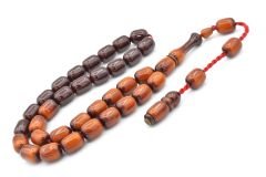 Nael Kaplan İmzalı Kapsül Kesim Renk Süzmesi Sıkma Kehribar Tesbih