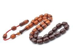 Nael Kaplan İmzalı Kapsül Kesim Renk Süzmesi Sıkma Kehribar Tesbih