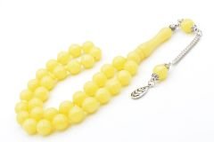 Gümüş Kaplama Kamçılı Sığırcık Kesim Beyrut Damla Kehribar Tesbih 10 Mm