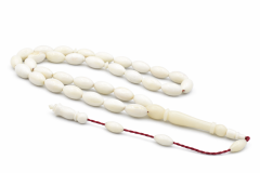 Usta İşi Sistemli Arpa Kesim İri Boy Balina Kemiği Tesbih