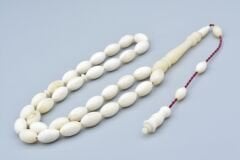 Usta İşi Sistemli Arpa Kesim İri Boy Balina Kemiği Tesbih