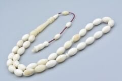 Usta İşi Sistemli Arpa Kesim İri Boy Balina Kemiği Tesbih