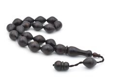 USTA İŞİ SİSTEMLİ SİYAH FİBER MASKOT TESBİH İRİ BOY