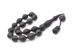 USTA İŞİ SİSTEMLİ SİYAH FİBER MASKOT TESBİH İRİ BOY