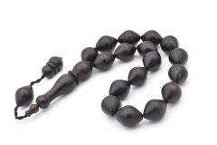 USTA İŞİ SİSTEMLİ SİYAH FİBER MASKOT TESBİH İRİ BOY